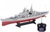 Niemiecki pancernik Bismarck z II wojny światowej (HT-3827B) 71cm długości 
